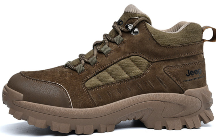 Jeep Mountaineering & Hiking Shoes Men’s High Top Khaki