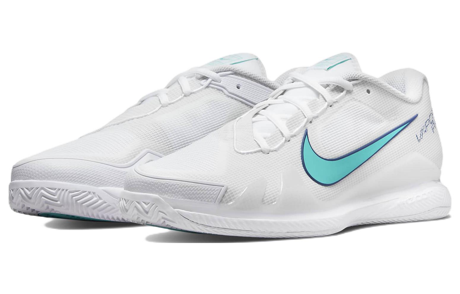 Nike Air Zoom Vapor Pro Fabric Low top Tennis Shoes Men’s White Blue