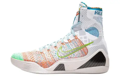Nike Kobe 9 Elite Edition Kobe's actual combat round toe lace-up high-top basketball shoes for men and women pink 2015 version