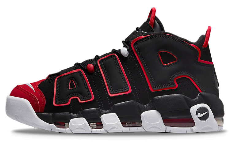 Мужские кроссовки Nike Nike Air More Uptempo Red Toe AIR (черный / красный)