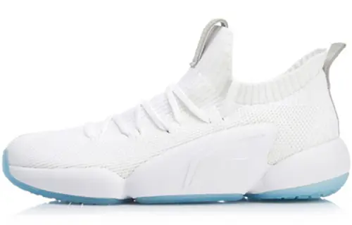 Li Ning Next Cushioning Breathable Slip Resistant Low top Badminton Shoes Unisex Standard White