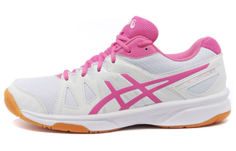 Asics Gel Upcourt Comfortable Low top Training Shoes Women's White Pink