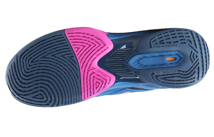 VICTOR Slip Resistant, Abrasion Resistant, Breathable Low top Badminton Shoes Unisex Blue