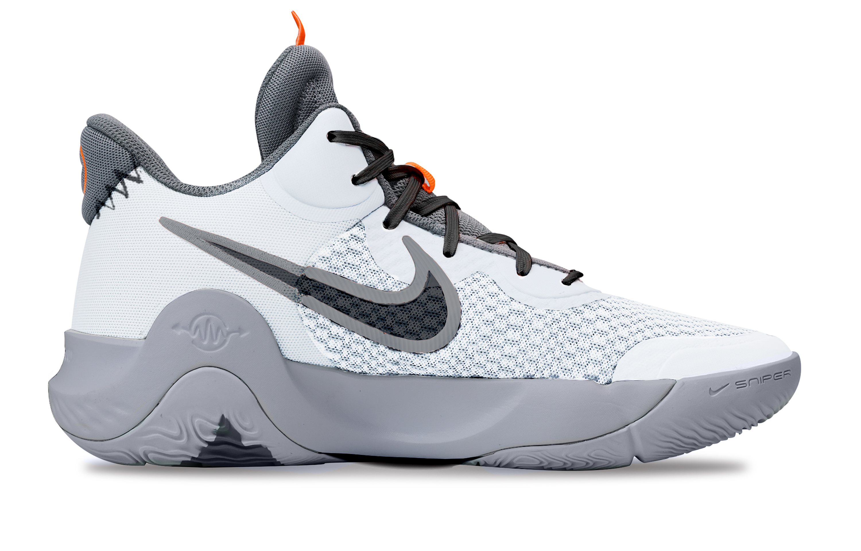 Nike KD Trey 5 IX GOAT Heart Box Mid top Basketball Shoes Unisex Light Gray