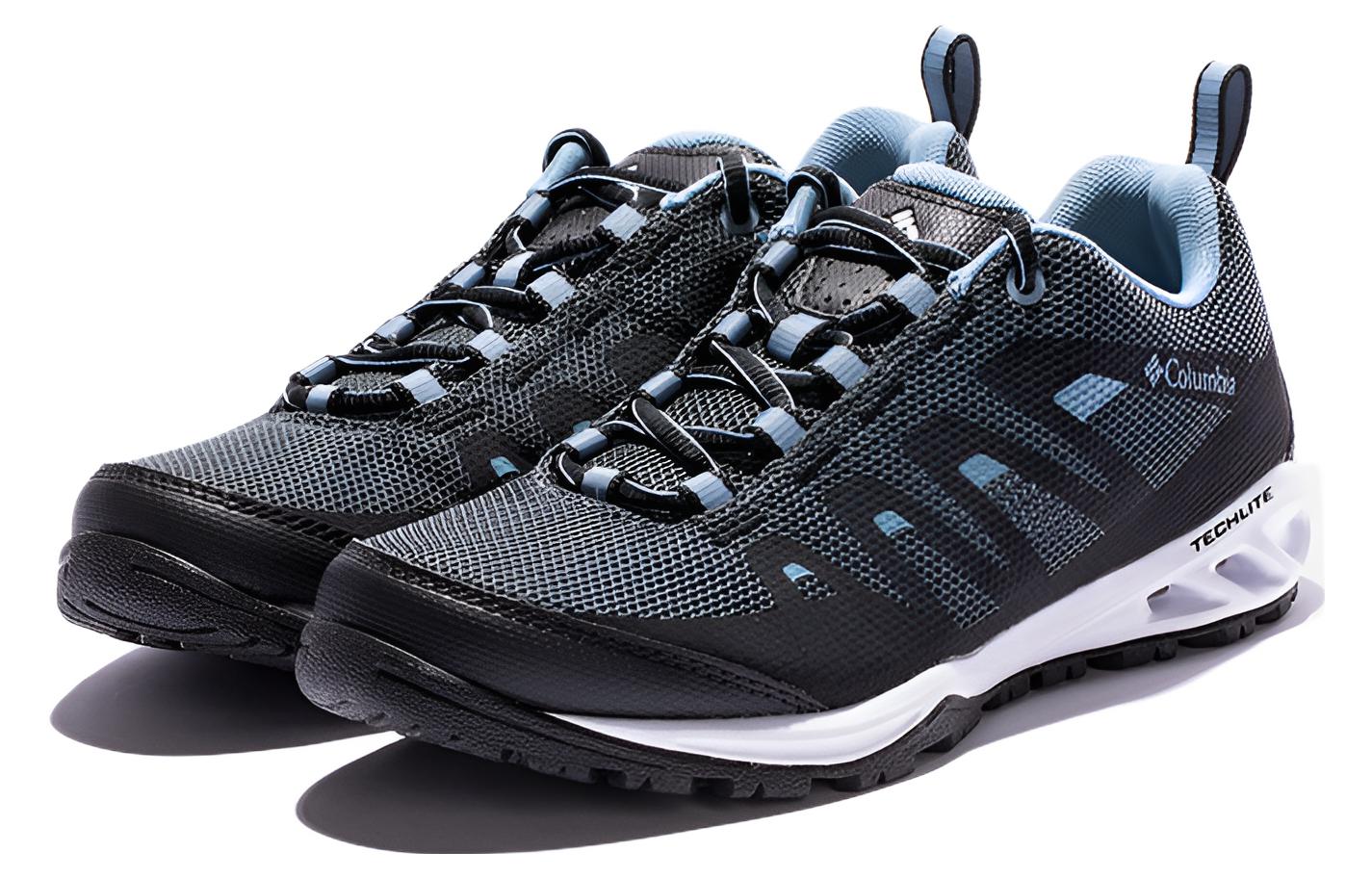 Columbia Slip Resistant, Abrasion Resistant, Breathable Low top Outdoor Shoes Women’s Blue Gray
