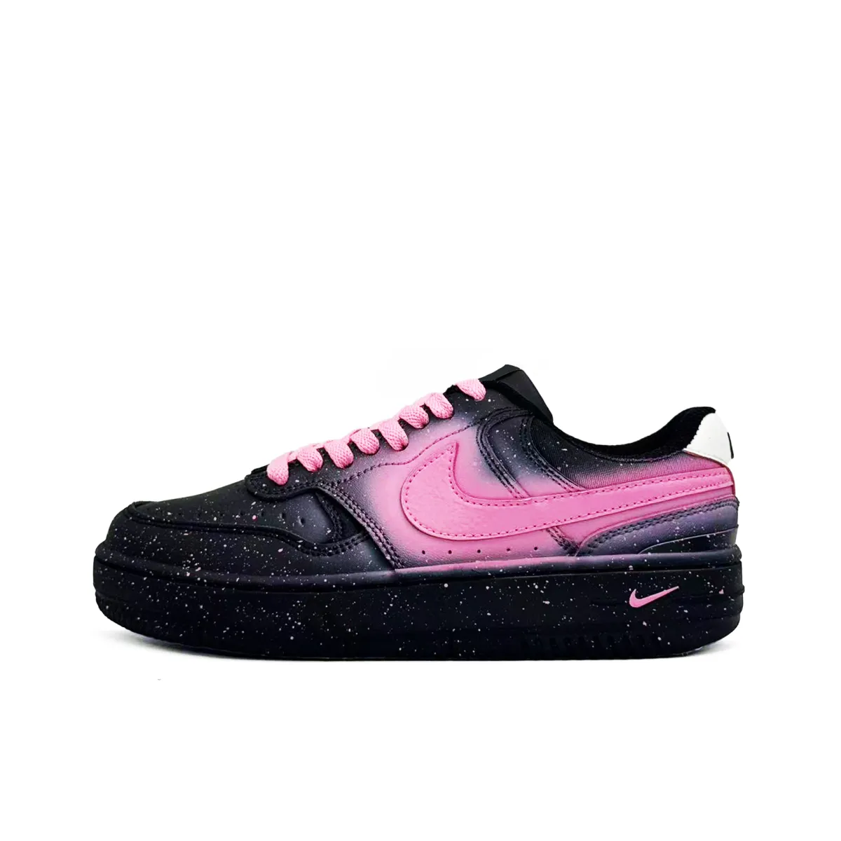 Nike Gamma Force Slip Resistant Abrasion Resistant Low top Skateboard Shoes Women's Black Pink