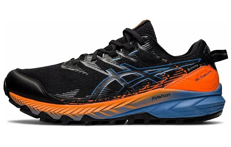 ASICS Gel Trabuco 10 Gore Tex Black Blue Harmony Orange