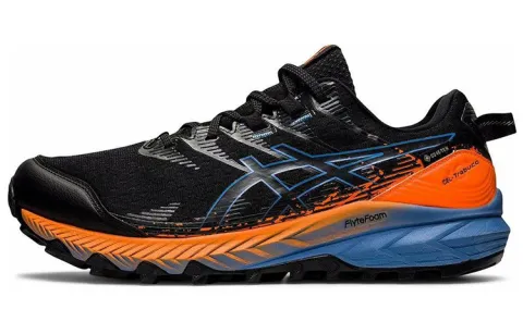 ASICS Gel Trabuco 10 Gore Tex Black Blue Harmony Orange
