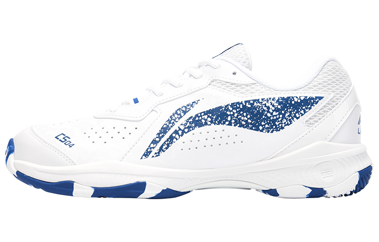 Li Ning Rubber Slip Resistant, Abrasion Resistant, Breathable Low top Badminton Shoes Unisex Blue