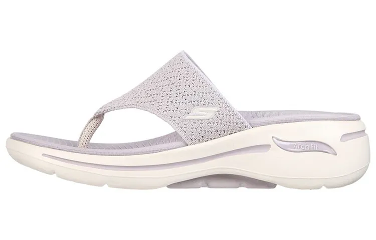 Skechers Go Walk Arch Fit Slip Resistant Slide Slippers Women's Purple