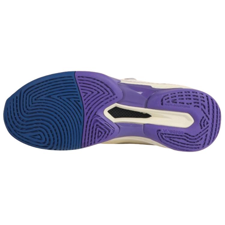 VICTOR Low top Badminton Shoes Unisex White Purple
