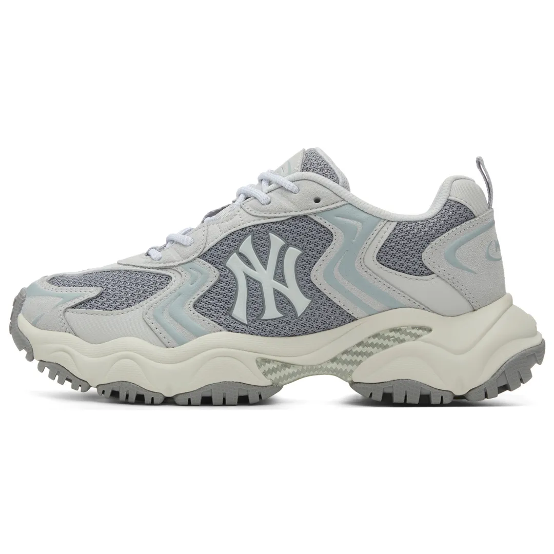 MLB New York Yankees Textile, Synthetic Leather Breathable Lightweight Height Increasing Low top Chunky Sneakers Unisex