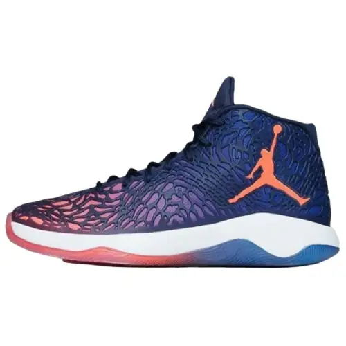 Jordan Ultra Fly Slip Resistant Abrasion Resistant Mid top Basketball Shoes Men's Blue