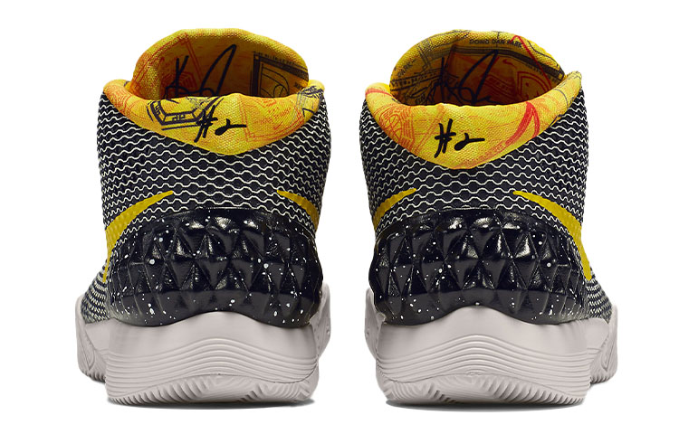 Мужские кроссовки Nike Kyrie 1 Rise China (черно-желтые) — 黑/黄/帆色/浅骨 — фото 5