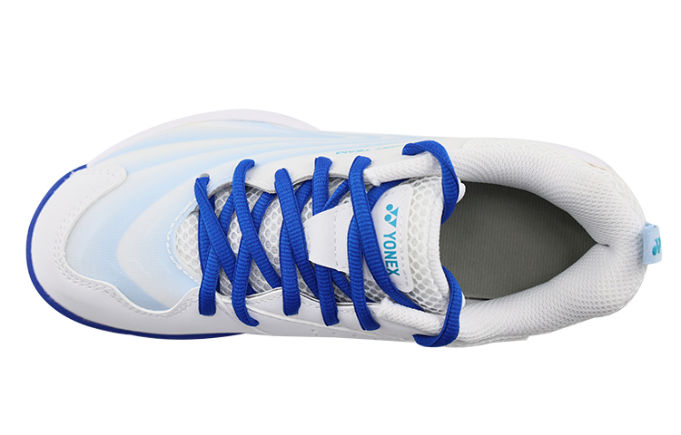 YONEX Cushioning Slip Resistant Abrasion Resistant Breathable Coverage Low top Badminton Shoes Unisex White Blue