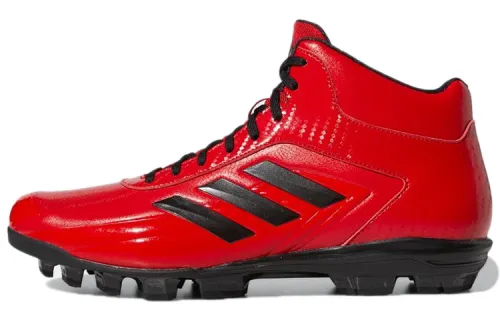 Adidas Adizero Slip Resistant And Abrasion Resistant Coverage Mid top Training Shoes Men's Red Black
