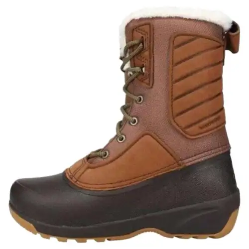 THE NORTH FACE Shellista Abrasion Resistant Slip Resistant Crew Snow Boots Women's Brown