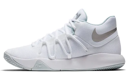 Nike KD Trey 5 EP Durant fabric synthetic leather simple version shock-absorbing anti-slip wear-resistant wrapping support low-top retro basketball shoes men's white gray domestic version