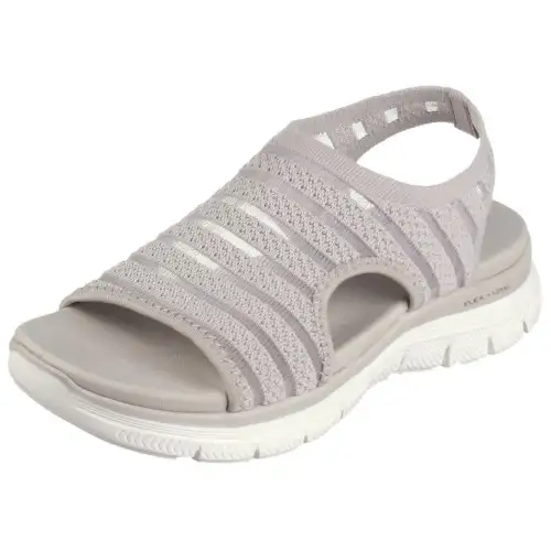 Skechers Flex Appeal 4.0 Beach Sandals Women's Gray