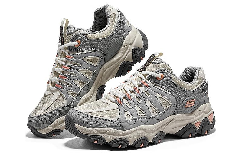 Skechers DLites Training Shoes ‘Grey Beige Orange’ Women’s
