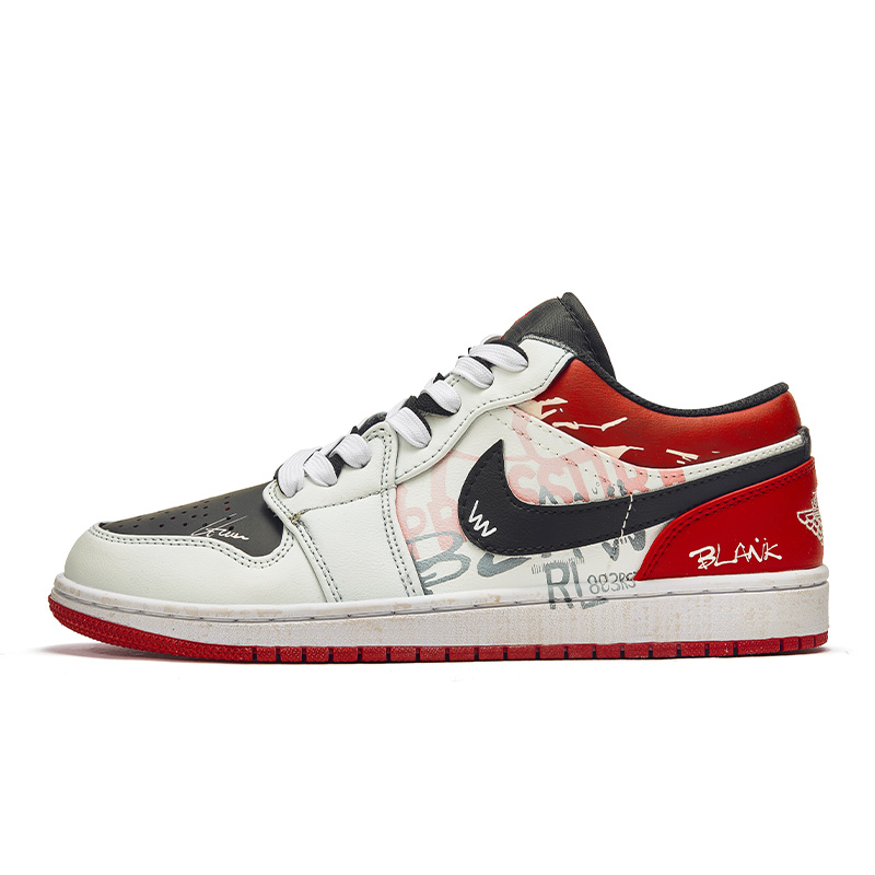Jordan Air Jordan 1 ADCDAVINCI Custom, Confession Book, Burned Out Slip Resistant Abrasion Resistant