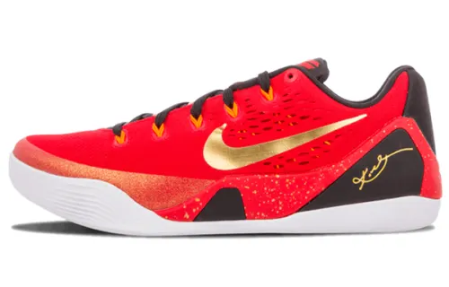 Nike Kobe 9 EM XDR China Kobe 9 comfortable and versatile non-slip lightweight low-top basketball shoes men's university red