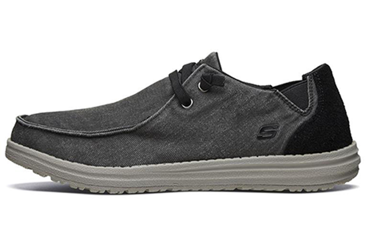 Мужские кеды Skechers Melson (черные) — фото 1