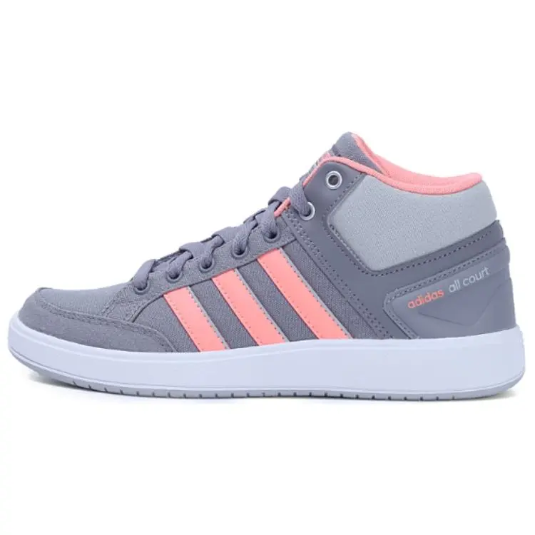 Adidas Cloudfoam All Court Slip Resistant Abrasion Resistant Mid top Tennis Shoes Women's Gray