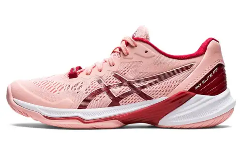 Asics Sky Elite FF 2 2 Fabric Synthetic Leather Sports Comfort Low Top Volleyball Shoes Women's Pink