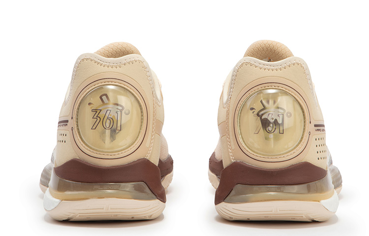 361° DVD SE Milk Tea Cushioning Slip Resistant Abrasion Resistant Breathable Low top Basketball Shoes Men’s Dune White