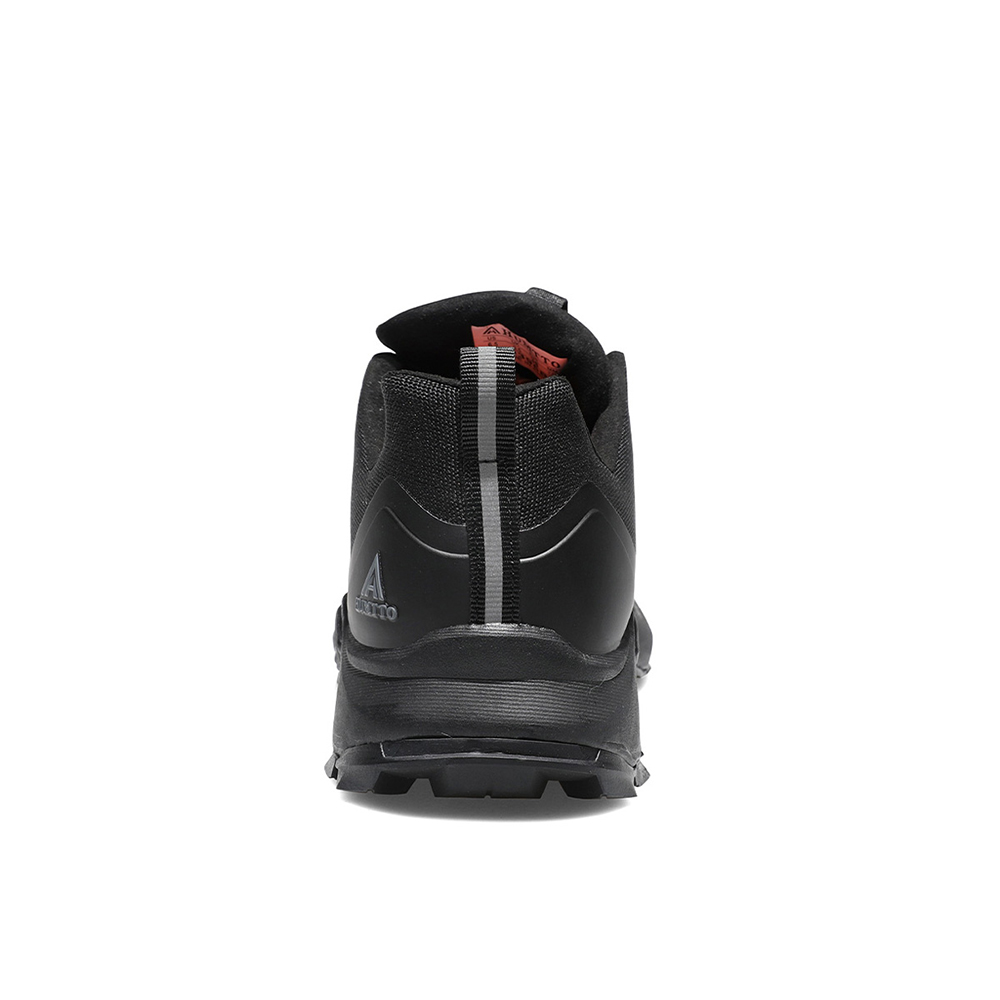 HUMTTO Cushioning Slip Resistant Breathable Low top Mountaineering Shoes Men’s Black