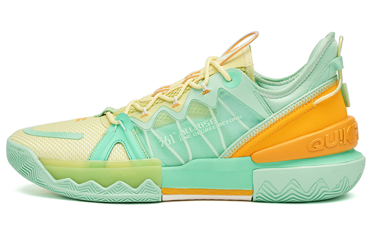 361° Burning Battle 2.0 Basketball Shoes Men’s Low Top Green/Orange