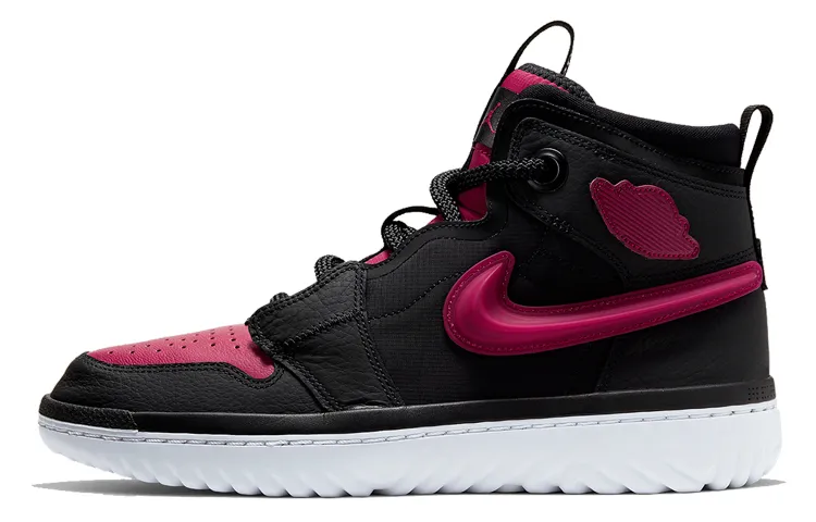 Jordan 1 High React Black Noble Red