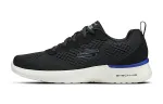 Skechers Skech Air Dynamight Breathable Low top Walking Shoes Men's Black/Blue