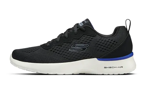 Skechers Skech Air Dynamight Breathable Low top Walking Shoes Men's Black/Blue