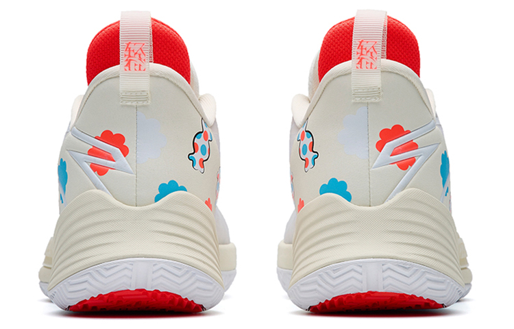 Anta Light Horseman 3 Nitrogen Technology Mid top Performance Basketball Shoes Men’s White Red Blue
