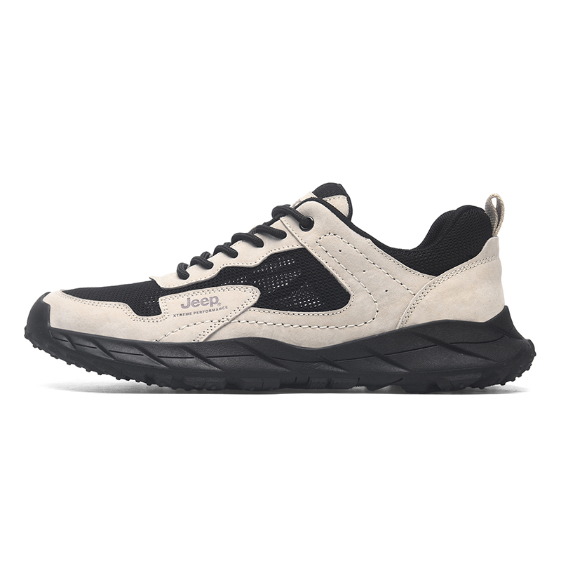 Jeep Pigskin, Textile Low top Outdoor Hiking Shoes Men’s Sand