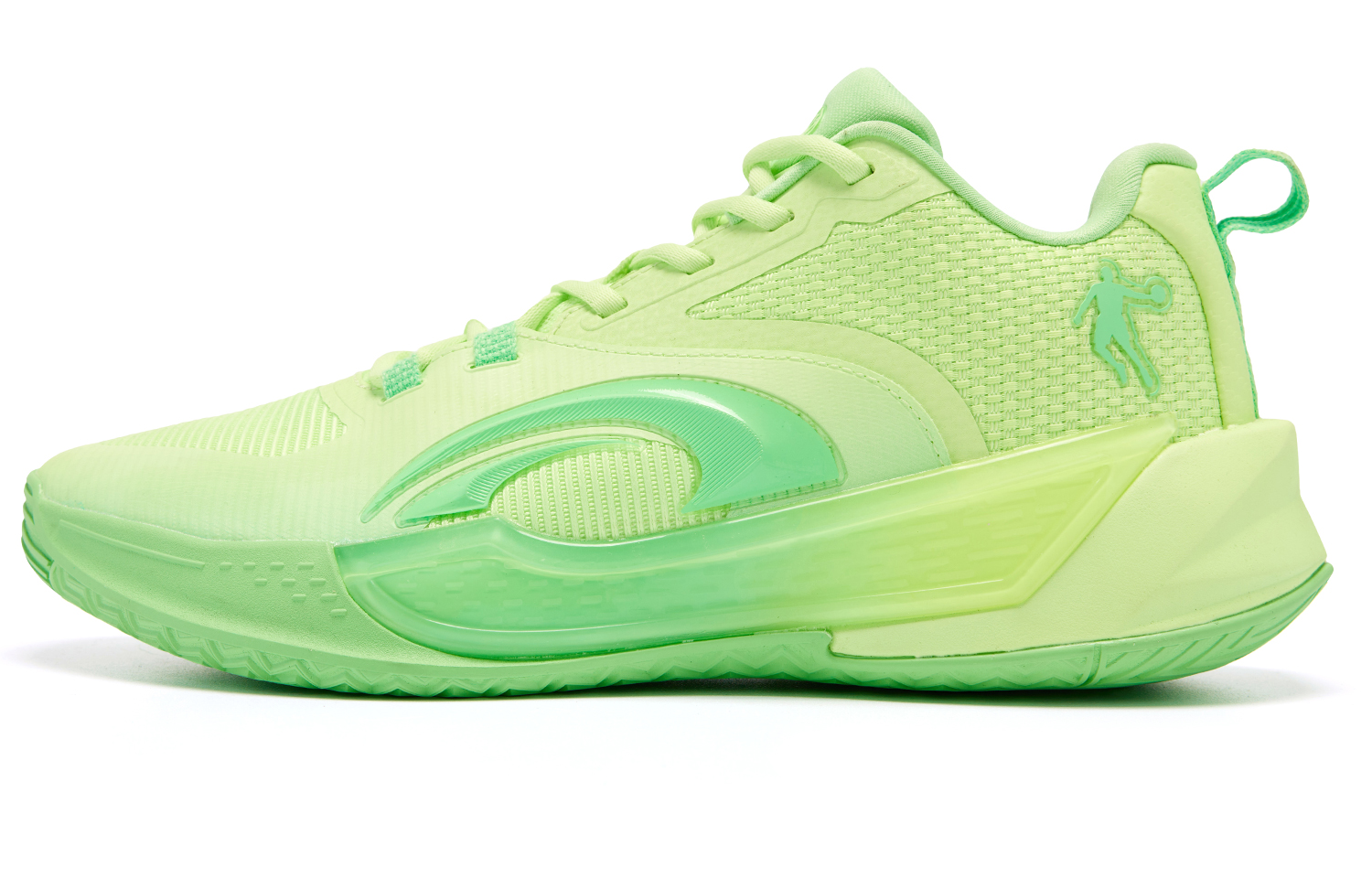 QIAODAN Halberd 7TEAM Cushioning Slip Resistant Abrasion Resistant Low top Basketball Shoes Men’s Green