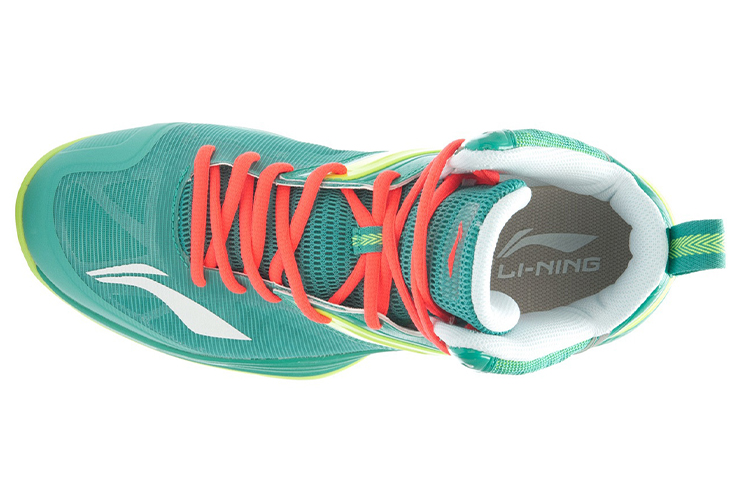 Li Ning Super Light 12 Cushioning Support Cushioning Support Mid top Basketball Shoes Unisex Green