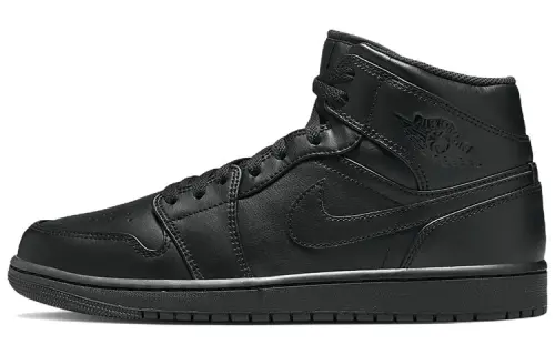 Jordan 1 Mid Triple Black