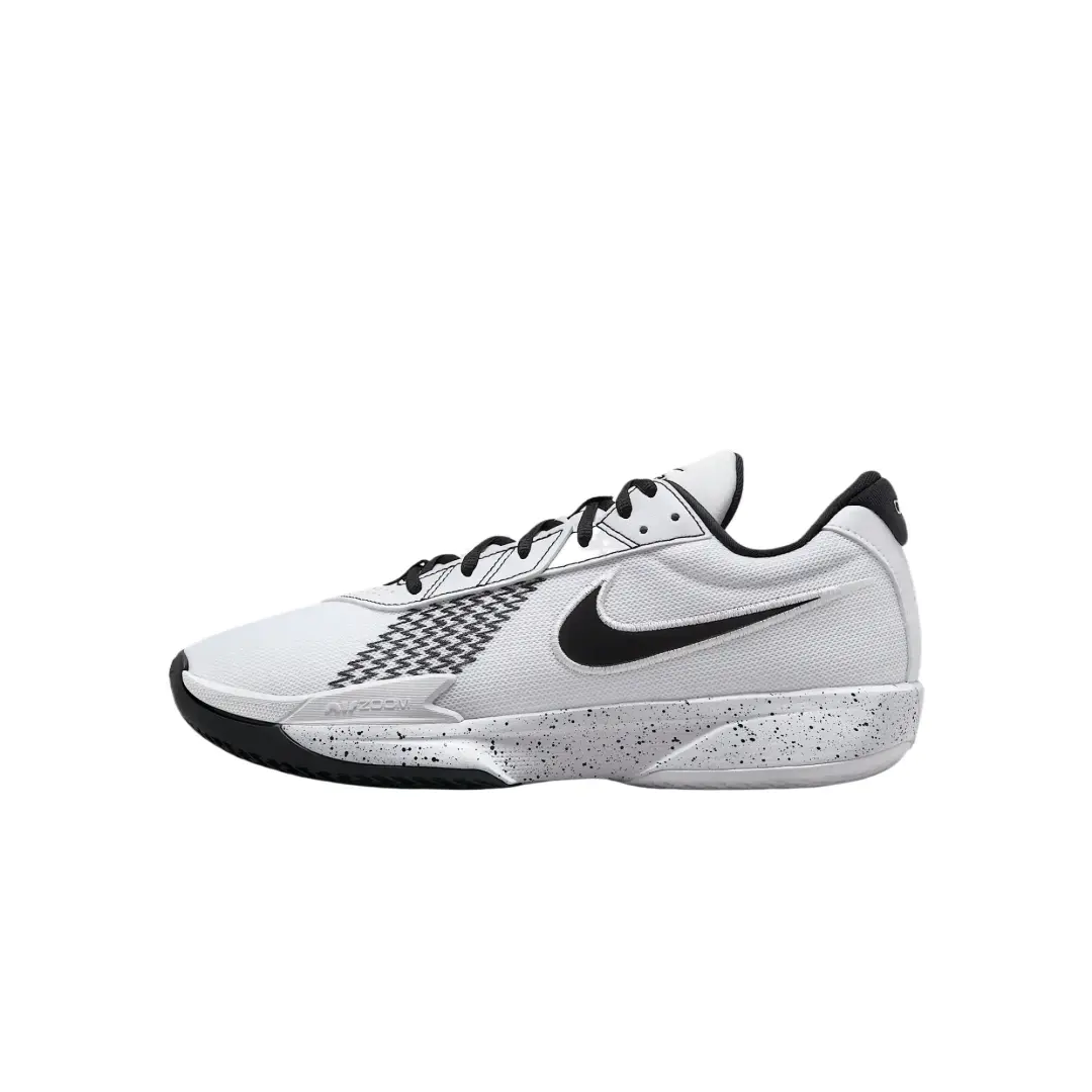 Nike Air Zoom G.T. Cut Academy Cushioning Abrasion Resistant Lightweight Low top Basketball Shoes Men's White Black