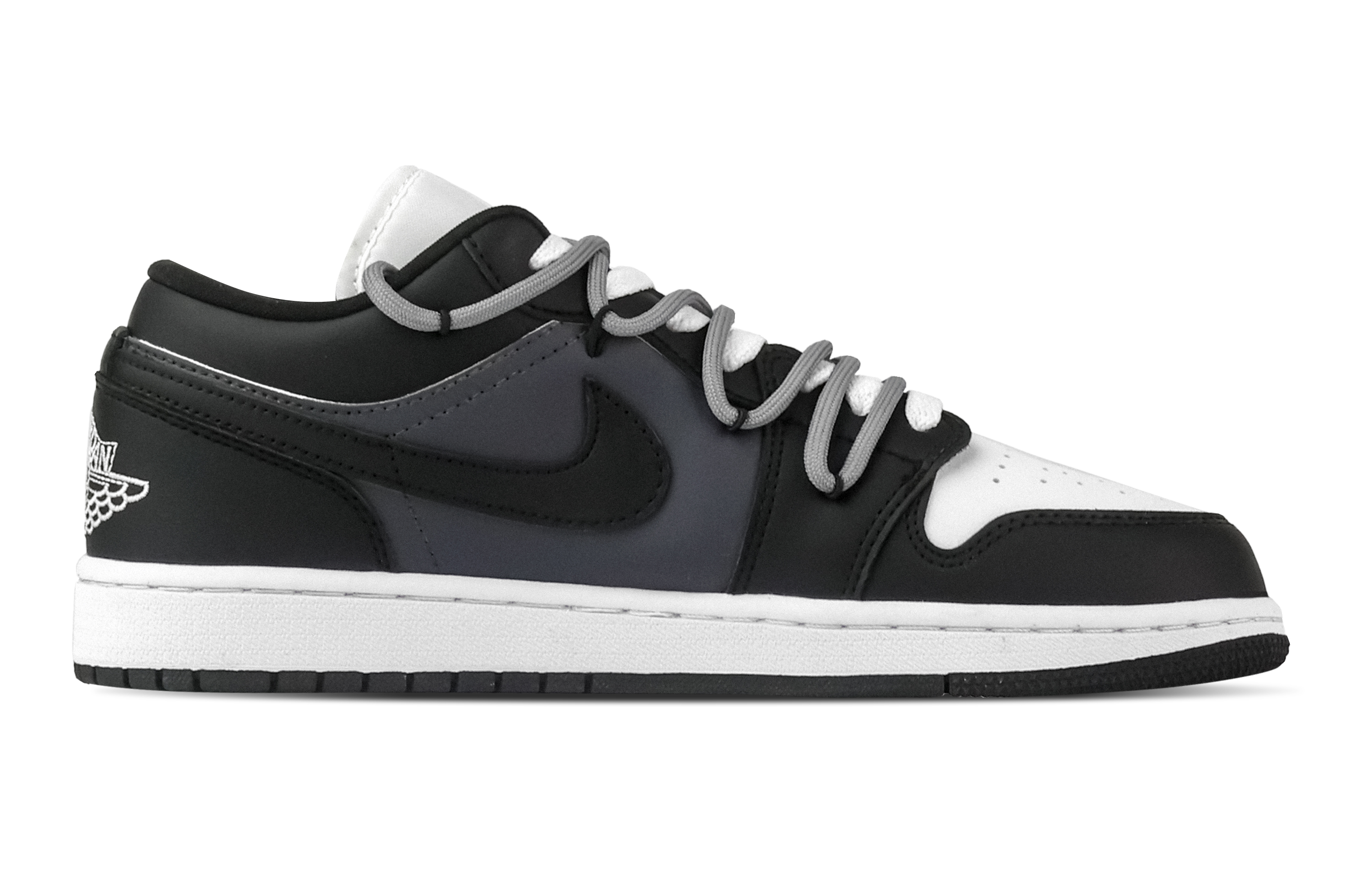 Jordan Air Jordan 1 Gongjian Crossing, Heart Box Low top Vintage Basketball Shoes Unisex Black Blue