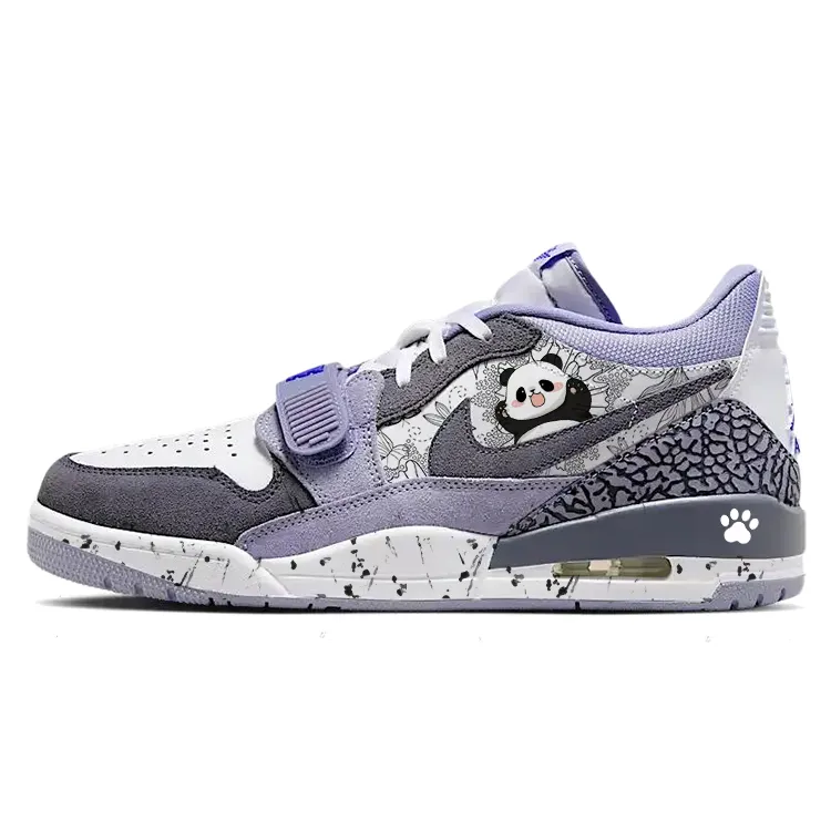 Jordan Legacy 312 Vintage Basketball Shoes Men's Low-top Purple/White