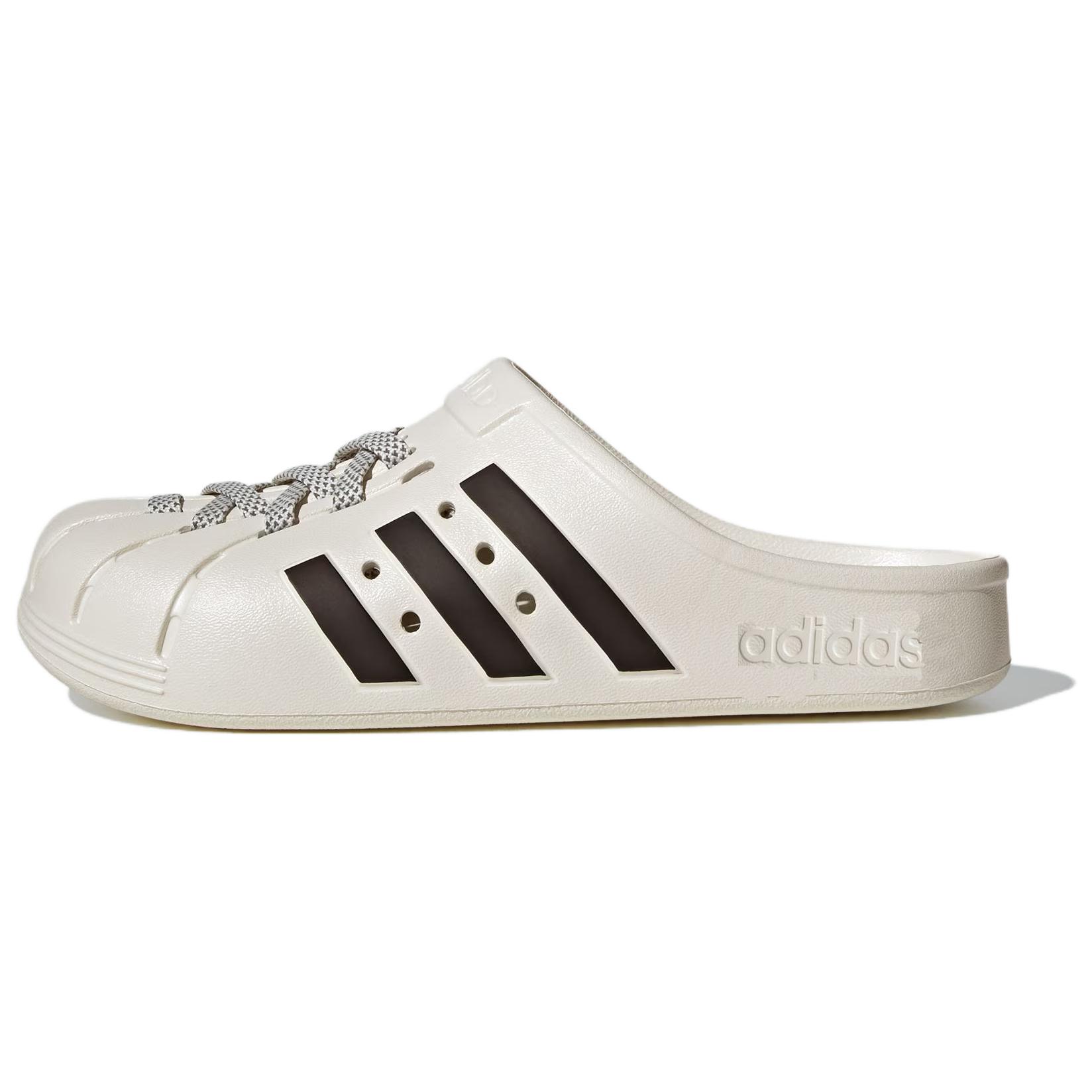 Adidas, comfortable wear-resistant white slippers for men and women