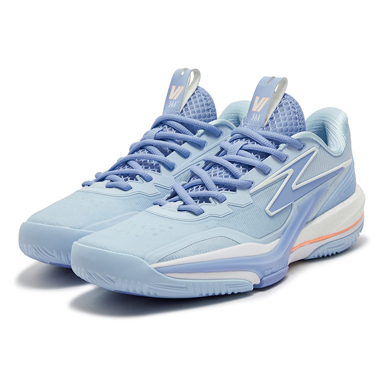 361° BIG3 6.0 Cushioning Slip Resistant Abrasion Resistant Low top Basketball Shoes Men’s Glacier Blue