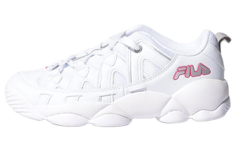 FILA Spaghetti Raw C 1 Low top Vintage Basketball Shoes Unisex White Red