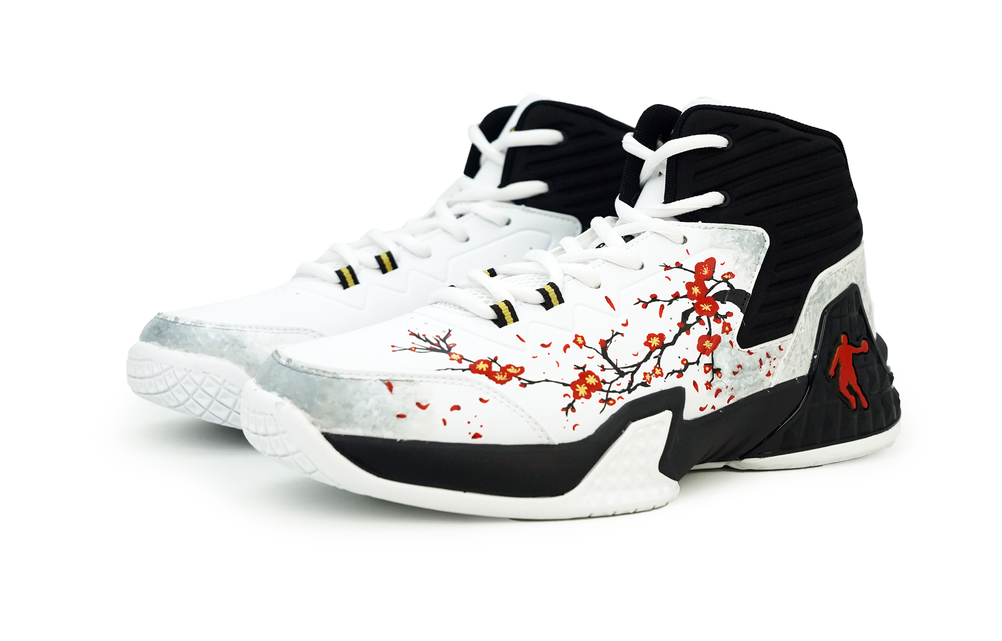 QIAODAN Grinding 1 Textile, Synthetic Leather Cushioning Slip Resistant Abrasion Resistant High top Basketball Shoes