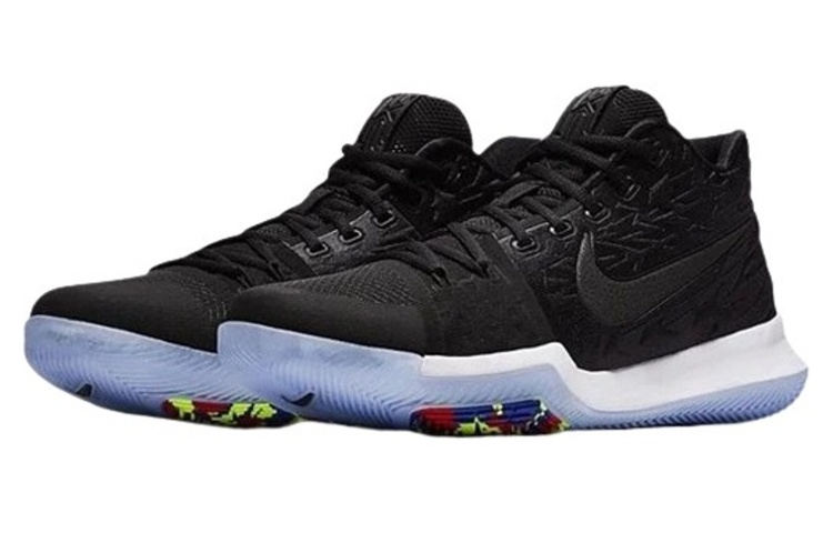 Мужские кроссовки Nike Kyrie 3 (черные) — фото 3