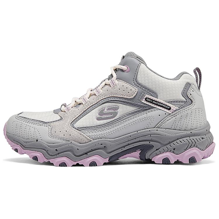 Skechers Abrasion Resistant Rebound Grip Mid top Hiking Shoes Women’s Gray Pink