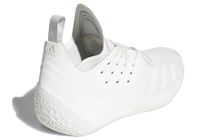 Мужские кроссовки adidas Harden Vol.2 Grey One (белые) — фото 4